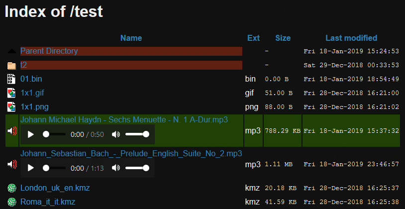 IndexOf Enhanced (Dark Theme) Screenshot