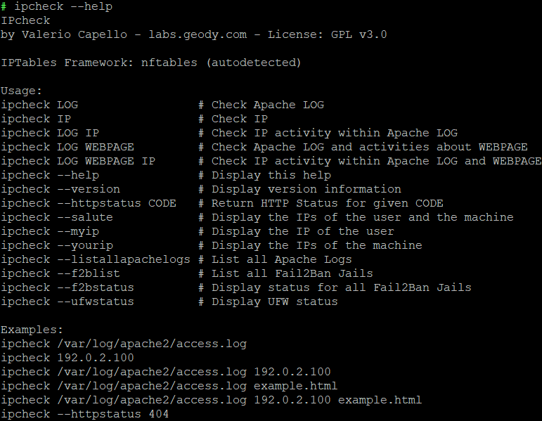 Geody Labs IPTools IPcheck Screenshot